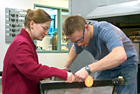 Cindy at the Corning Museum of Glass