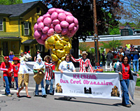 The Farmers' Museum Ice Cream exhibit on parade