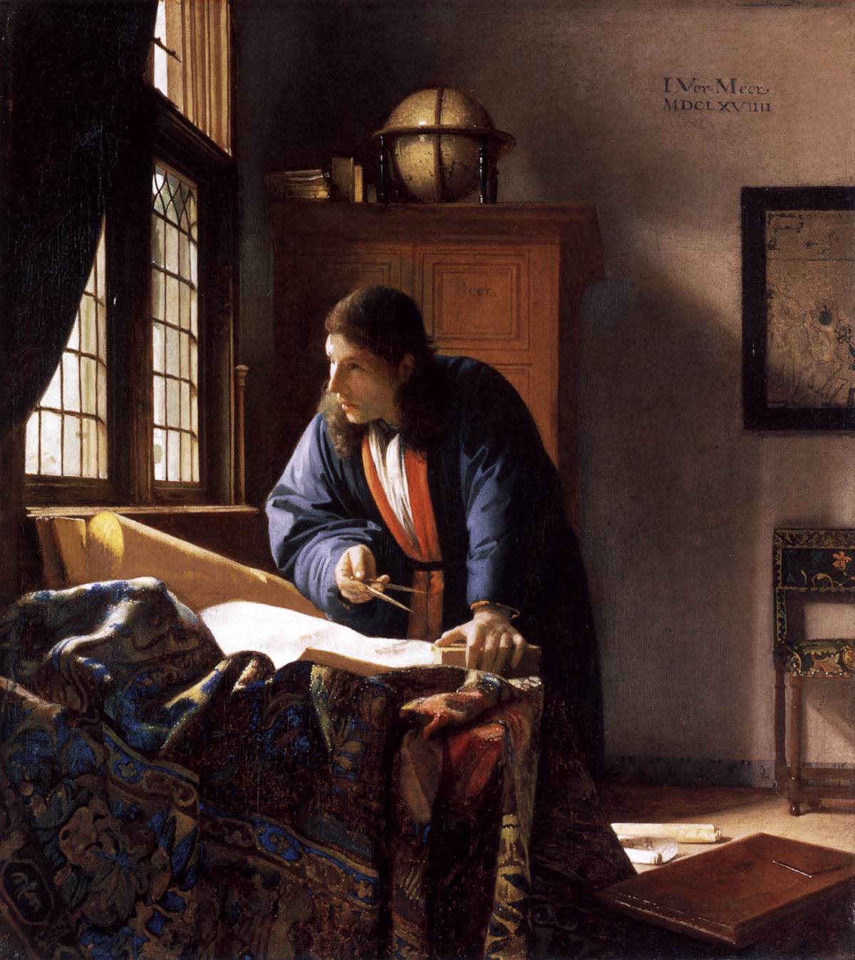 Vermeer The Geographer. Vermeer, The Geographer, c.
