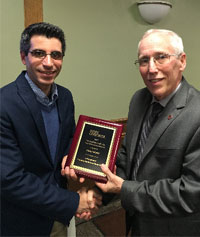 Caption: Dr. Philip Sirianni and Provost James Mackin