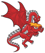 SUNY Oneonta Dragon - Fire